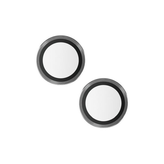 PanzerGlass - Ochranný Kryt Objektivu Fotoaparátu Hoops pro iPhone 15 a 15 Plus, transparentná