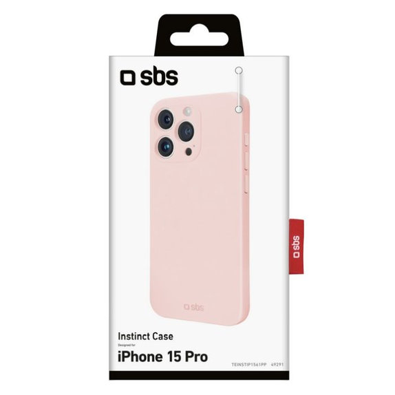 SBS - Pouzdro Instinct pro iPhone 15 Pro, růžová