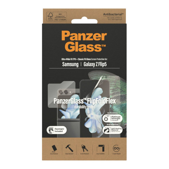 Ochranná fólie UWF AB pro Samsung Z Flip5, Čirá, PanzerGlass