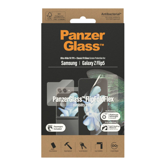 Ochranná fólie UWF AB pro Samsung Z Flip5, Čirá, PanzerGlass