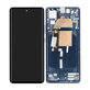 Motorola Edge 30 Fusion - LCD Displej + Dotykové Sklo + Rám (Neptune Blue) - 5D68C21190 Genuine Service Pack