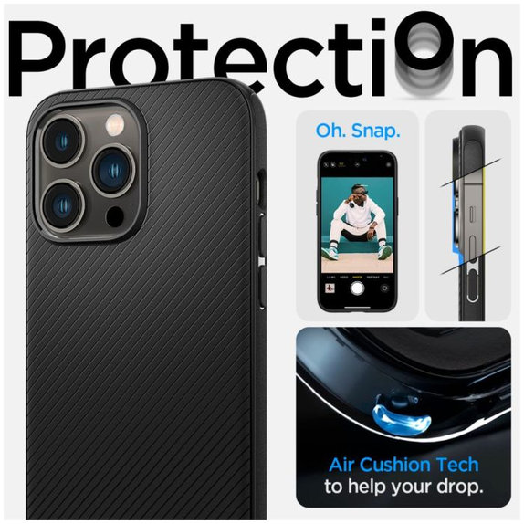 Spigen - Pouzdro Mag Armor s MagSafe pro iPhone 14 Pro Max, Matte Black
