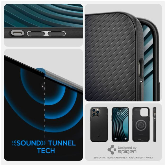 Spigen - Pouzdro Mag Armor s MagSafe pro iPhone 14 Pro Max, Matte Black