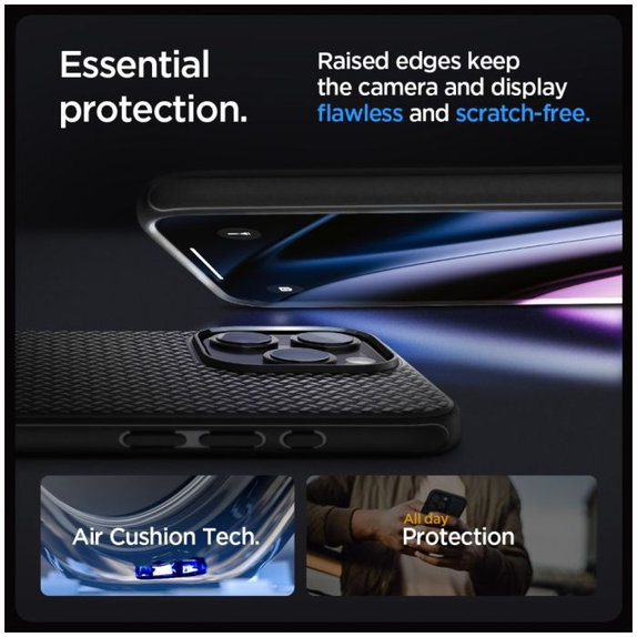 Spigen - Pouzdro Mag Armor s MagSafe pro iPhone 15 Pro Max, Matte Black