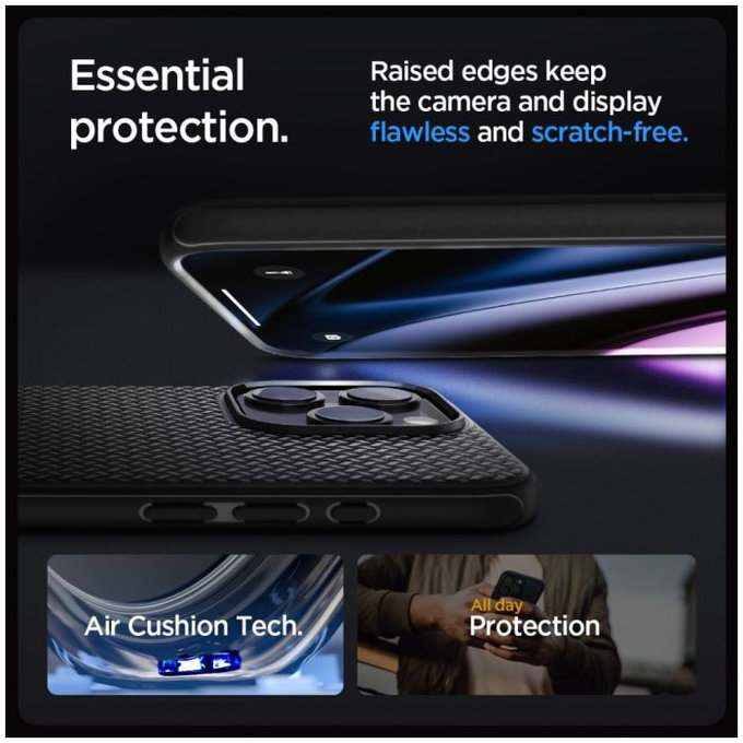 Spigen - Pouzdro Mag Armor s MagSafe pro iPhone 15 Pro Max, Matte Black