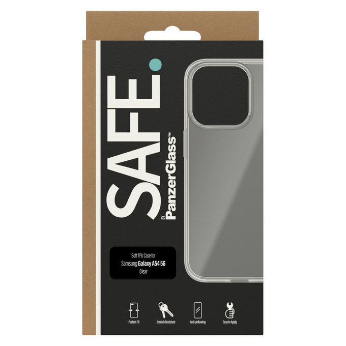 Pouzdro TPU pro Samsung Galaxy A54 5G, Transparentní, SAFE by PanzerGlass