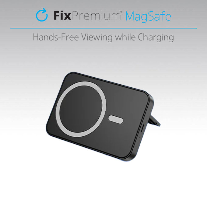 FixPremium - MagSafe PowerBank se Stojanem 5000mAh, černá