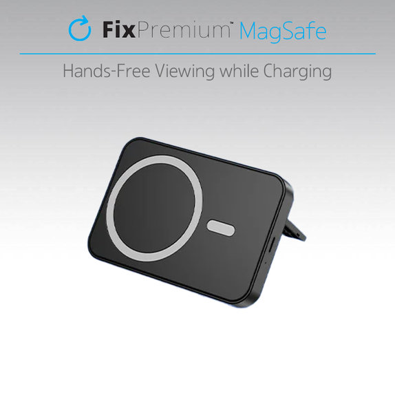 FixPremium - MagSafe PowerBank se Stojanem 5000mAh, bílá