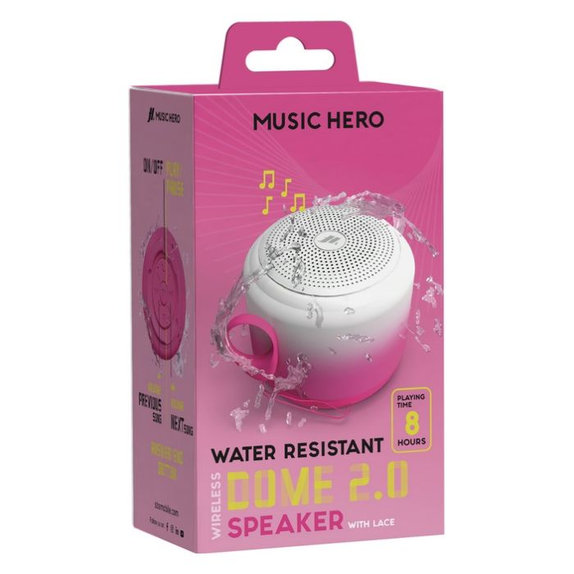 Music Hero - Bezdrátový reproduktor DOME 2.0, 3 W, bílá