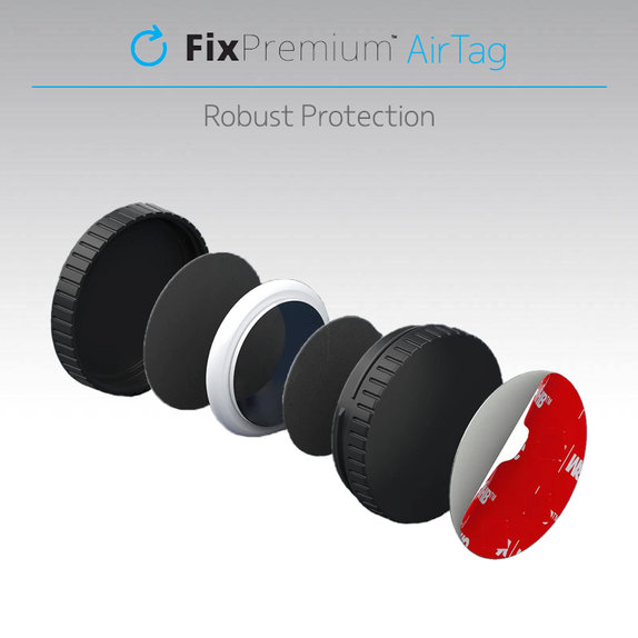 FixPremium - Ochranný kryt pro AirTag, černý