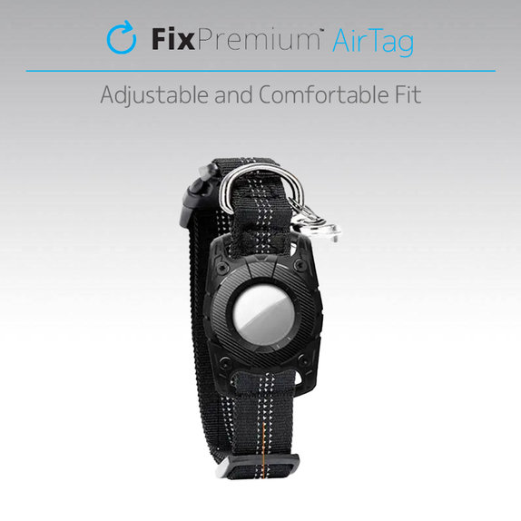 FixPremium - Obojek AirTag pro psy a kočky, zelený