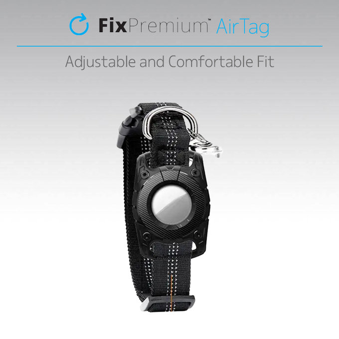 FixPremium - Obojek AirTag pro psy a kočky, zelený