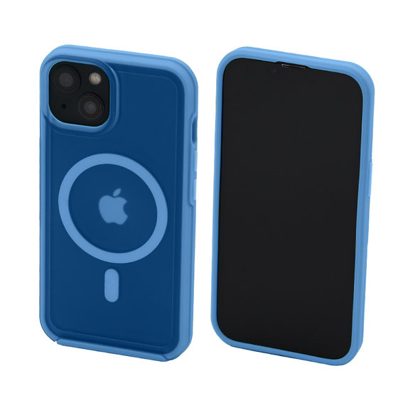 FixPremium - Pouzdro Clear s MagSafe pro iPhone 14, blue