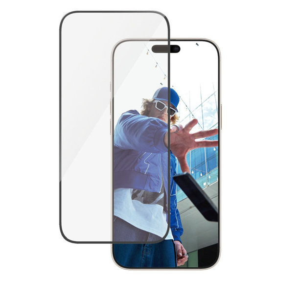 Tvrzené sklo UWF s aplikátorem pro iPhone 16 Pro Max, Černá, PanzerGlass