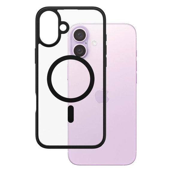 Pouzdro HardCase s MagSafe pro iPhone 16 Plus, černá, PanzerGlass
