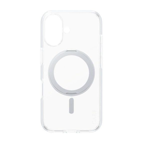 Pouzdro Kickstand s MagSafe pro iPhone 16, Stříbrná, CARE