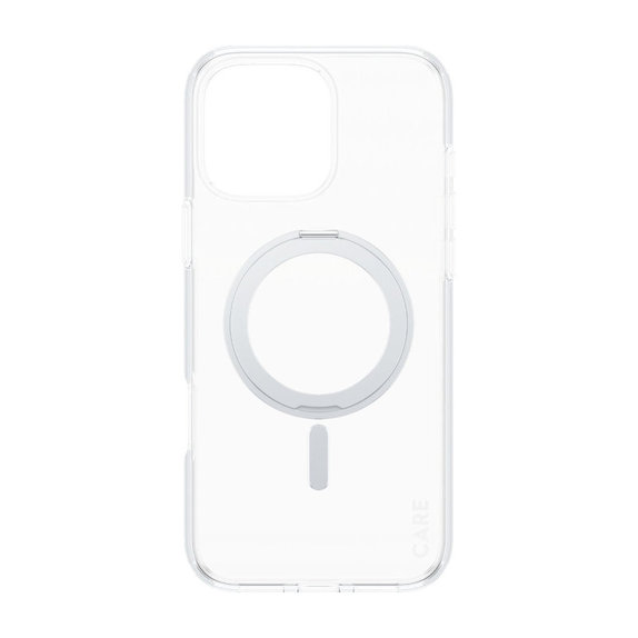 Pouzdro Kickstand s MagSafe pro iPhone 16 Pro Max, Stříbrná, CARE