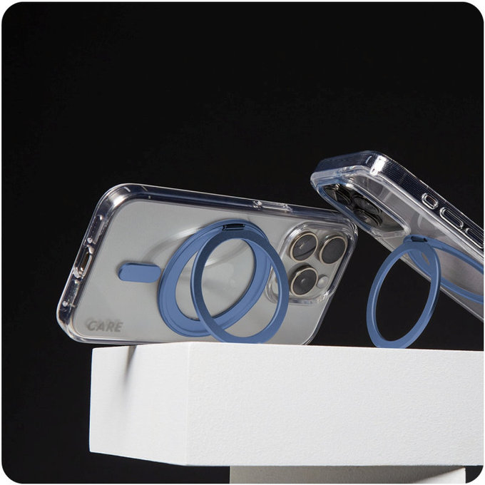 Pouzdro Kickstand s MagSafe pro iPhone 16 Pro Max, Modrá, CARE