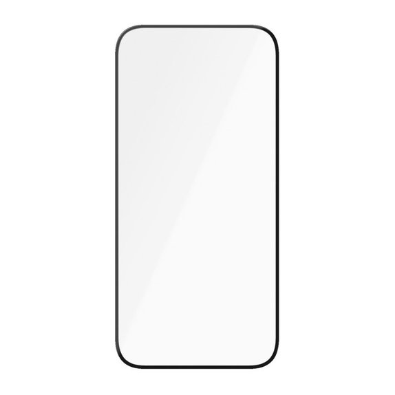 Tvrzené sklo UWF Ceramic s aplikátorem pro iPhone 15, Černá, PanzerGlass