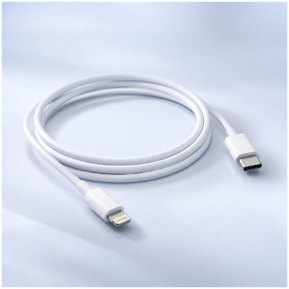 FixPremium - Kabel Lightning/USB-C, 1.5m, bílá