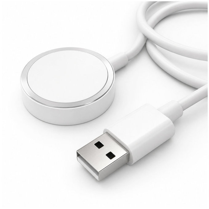 FixPremium - Kabel Watch/USB, 1.5m, bílá