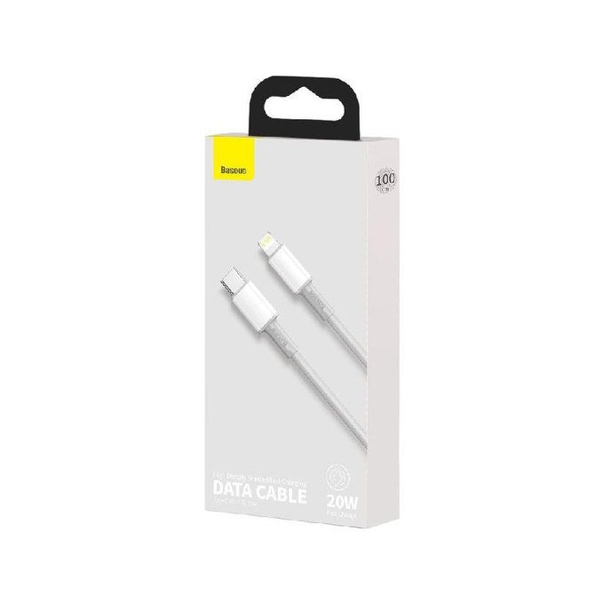 Baseus - Kabel Lightning/USB-C, 1.5m, bílá