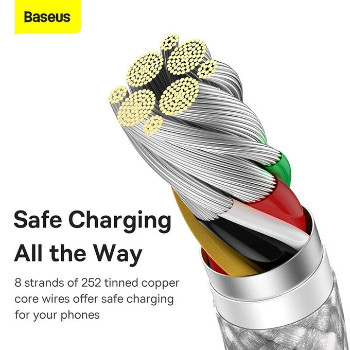 Baseus - Kabel USB-C/USB, 1.5m, bílá