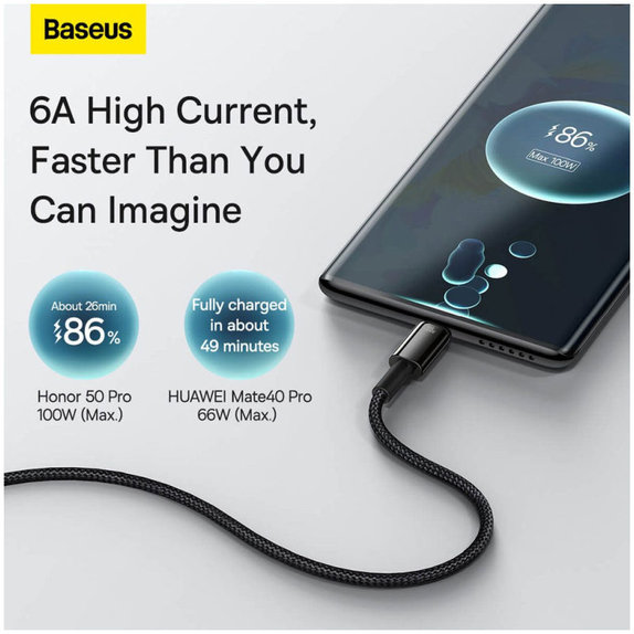 Baseus - Kabel USB-C/USB, 1.5m, černá