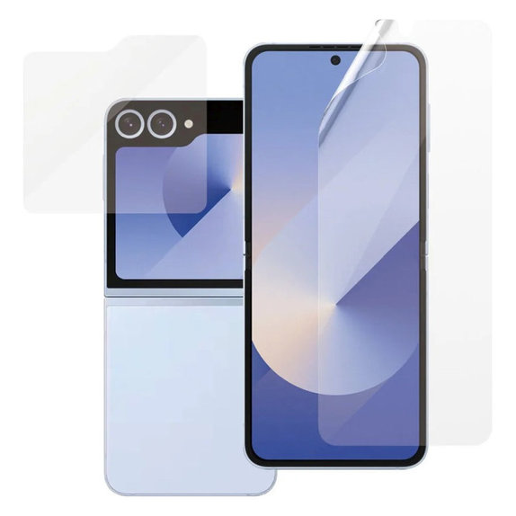 Ochranná fólie UWF a tvrzené sklo pro Samsung Z Flip6, Čirá, PanzerGlass