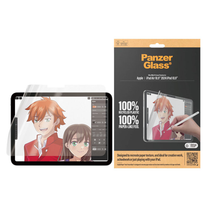 Ochranná fólie GraphicPaper UWF pro iPad (10th Gen 2022)/(11th Gen 2025), čirá, PanzerGlass