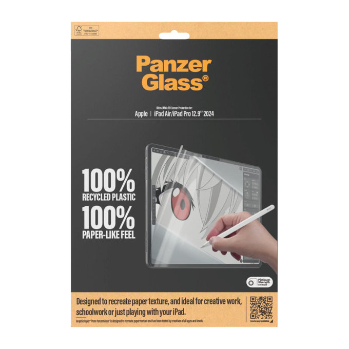 Ochranná fólie GraphicPaper UWF pro iPad Air 13"/Pro 13", Čirá, PanzerGlass