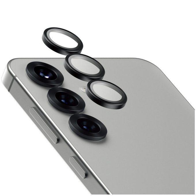 Ochranný kryt objektivu Hoops Ceramic pro Samsung S25, Černá, PanzerGlass