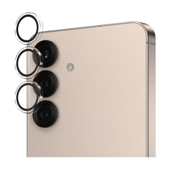 PanzerGlass - Ochranný kryt Objektívu Fotoaparátu Hoops pro Samsung Galaxy S25, transparentná