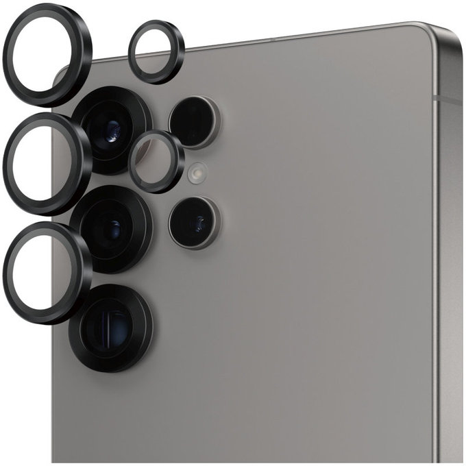 Ochranný kryt objektivu Hoops pro Samsung S25 Ultra, Černá, PanzerGlass