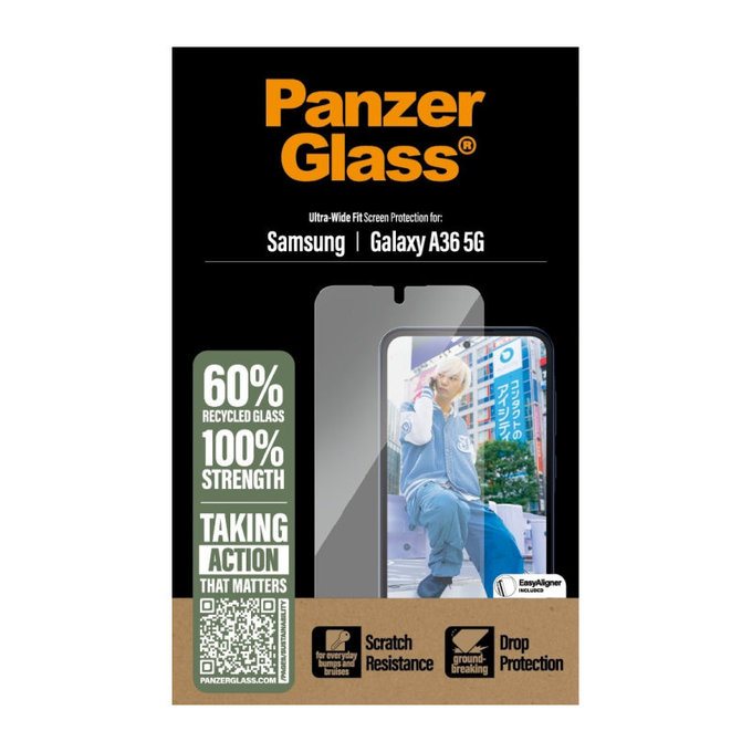 Tvrzené sklo UWF pro Samsung A36 5G, Transparentní, PanzerGlass