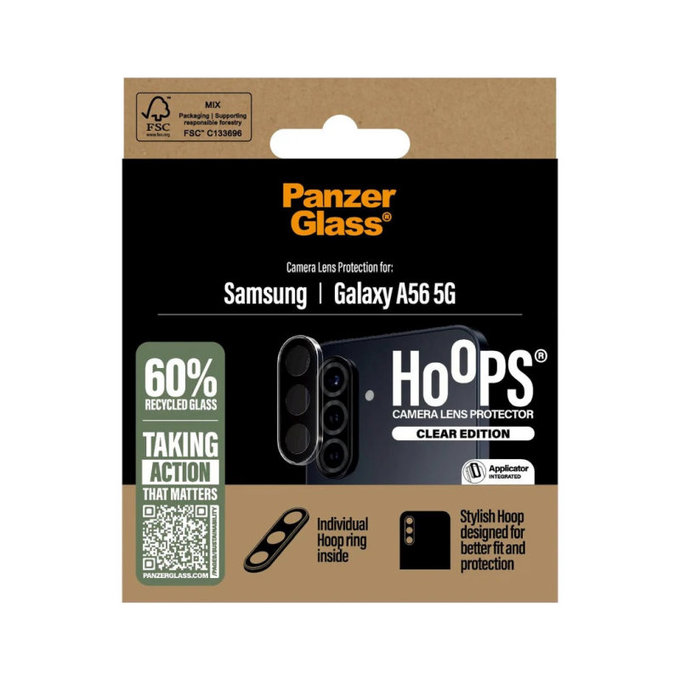 Ochranný kryt objektivu Hoops pro Samsung A56 5G, Čirá, PanzerGlass