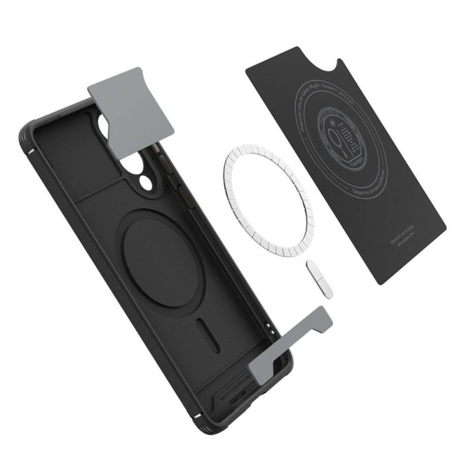Spigen - Pouzdro Core Armor s MagSafe pro Samsung Galaxy S25 Edge, Matte Black