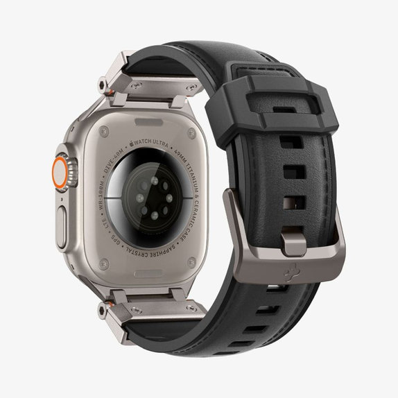 Spigen - Řemínek Durapro Armor PU pro Apple Watch (42, 44, 45, 49mm), černá