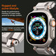 Spigen - Řemínek Durapro Armor PU pro Apple Watch (42, 44, 45, 49mm), černá
