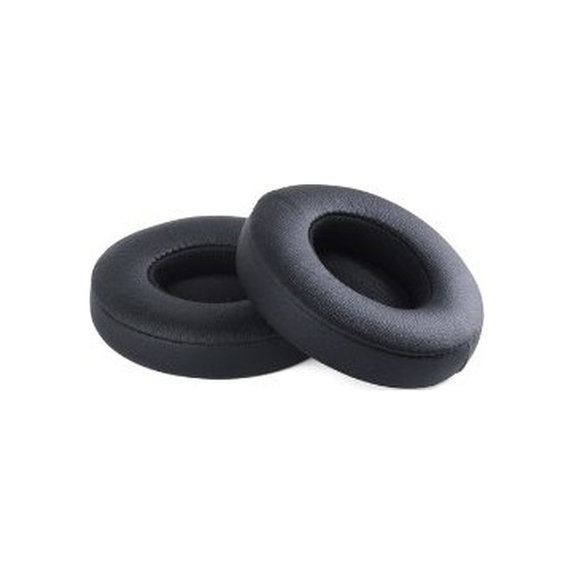 Náhradní Náušníky pro Beats Solo 2, 3, Paměťová pěna + PU kůže, Černé, 1 pár