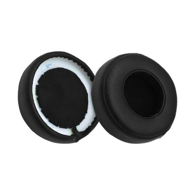Náhradní Náušníky pro Beats Pro, Paměťová pěna + PU kůže, Černé, 1 pár