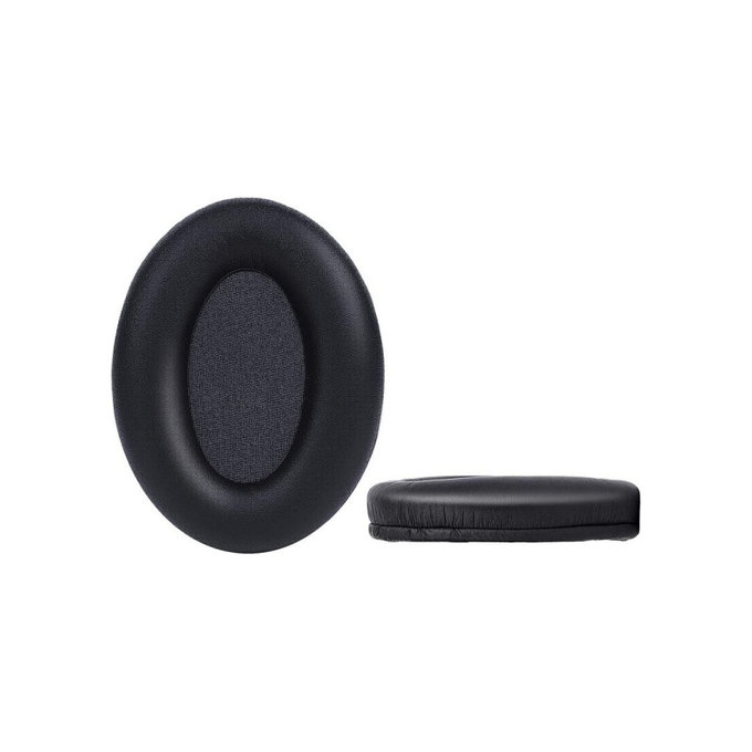 Náhradní Náušníky pro Sony WH-1000XM3, Paměťová pěna + PU kůže, Černé, 1 pár