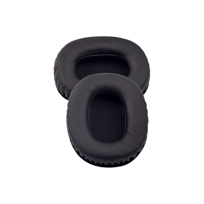 Náhradní Náušníky pro Marshall Monitor, Paměťová pěna + PU kůže, Černé, 1 pár