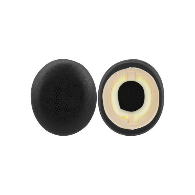 Náhradní Náušníky pro Jabra Evolve2 65UC, Elite 45H, Paměťová pěna + PU kůže, Černé, 1 pár