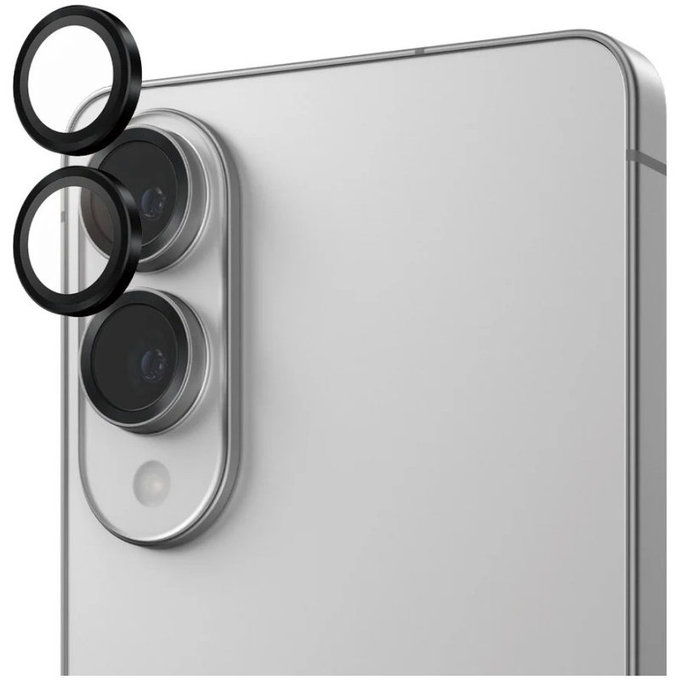 Ochranný kryt objektivu Hoops pro Samsung S25 Edge, Černá, PanzerGlass
