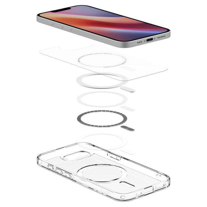 Spigen - Pouzdro Ultra Hybrid s MagSafe pro iPhone 16e, bílá