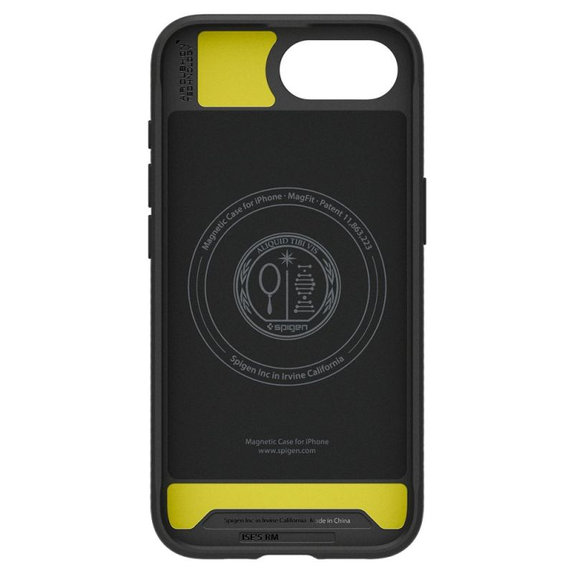 Spigen - Pouzdro Rugged Armor s MagSafe pro iPhone 16e, Matte Black