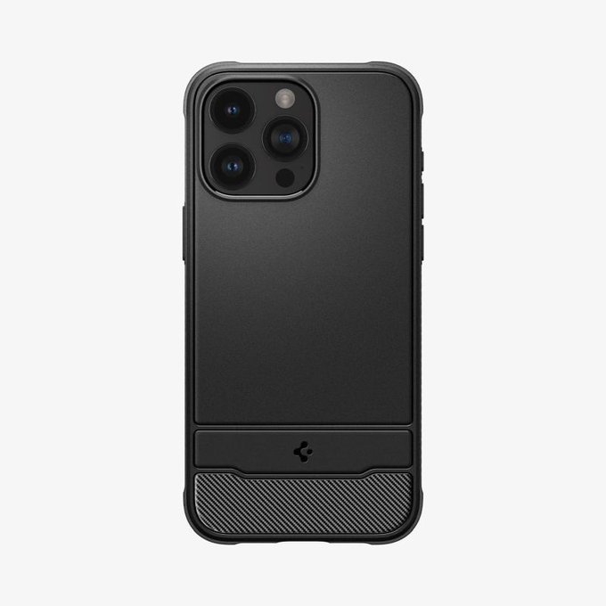 Spigen - Pouzdro Rugged Armor s MagSafe pro iPhone 15 Pro Max, Matte Black