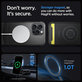 Spigen - Pouzdro Rugged Armor s MagSafe pro iPhone 15 Pro Max, Matte Black
