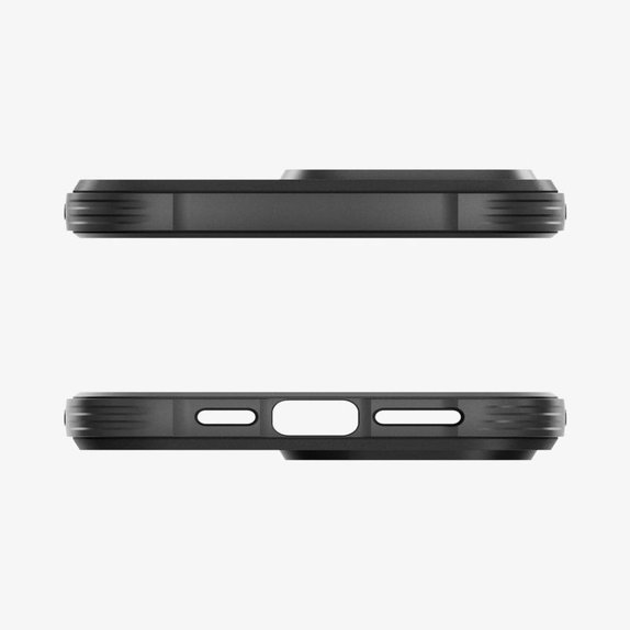 Spigen - Pouzdro Rugged Armor s MagSafe pro iPhone 15 Pro, Matte Black